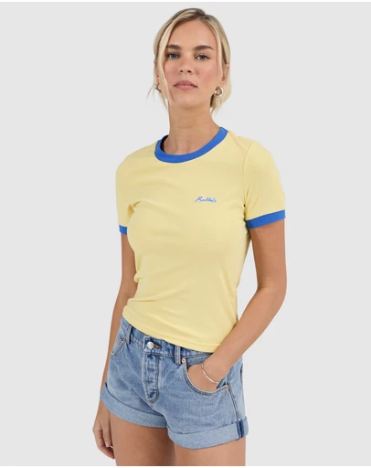 Rolla's - Script Ringer Tee