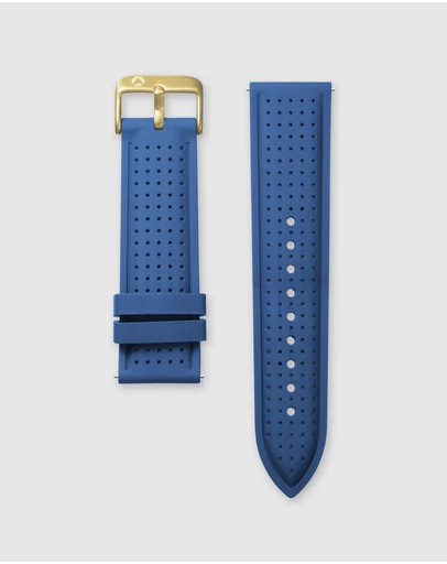 Maxum - Raglan Band Blue Silicone Strap Gold Buckle