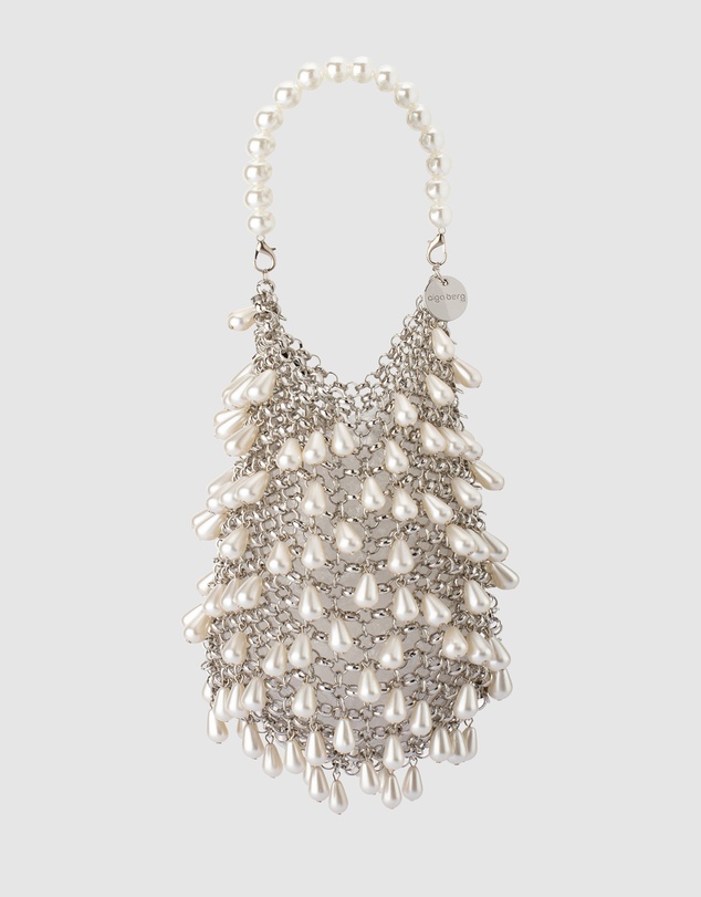 Olga Berg - Jaden Pearl Chainmail Bag