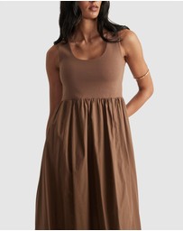 Decjuba - Lucie Spliced Midi Dress