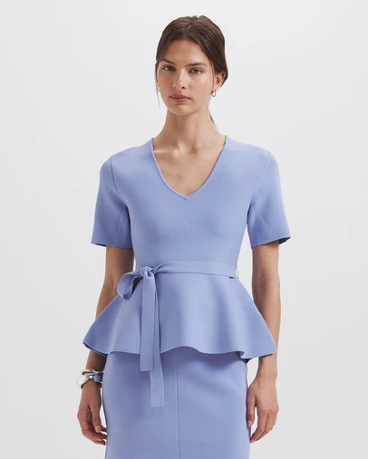 SABA - Mia Milano Peplum Top