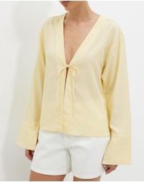 Calli - Georgia Tie Front Blouse