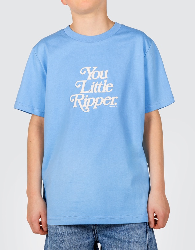 Skwosh - Little Ripper Boys Regular Tee in Light Blue