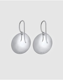 Elli Jewelry - Jewelry Set Basic Geo Circle Brushed 925 Sterling Silver