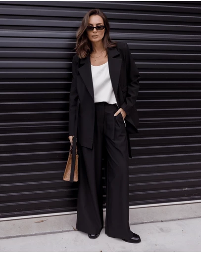 ALEXANDRA - Bali Pants Black