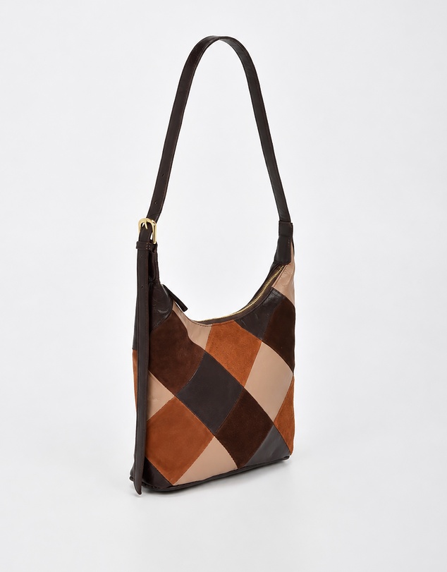 Cobb & Co - Patterson Suede Patch Leather Tote