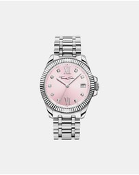 THOMAS SABO - Watch Divine Pink with Stones Silver-Coloured