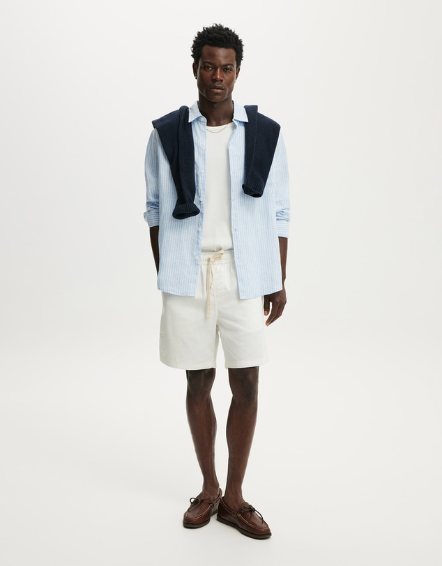 Cotton On - Relaxed Linen Long Sleeve Shirt