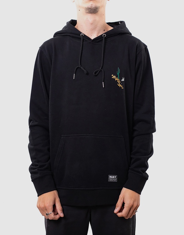 Fallen Footwear - Fallen Footwear Men Hoodie Tommy Sandoval Jumper Regular Fit Black/Yellow