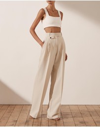 Shona Joy - Irena High-Waisted Tailored Pants