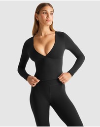 TALA - Dayflex Long Sleeve V Neck Top