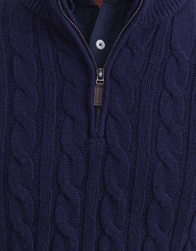 Sportscraft - Cable Knit Quarter Zip