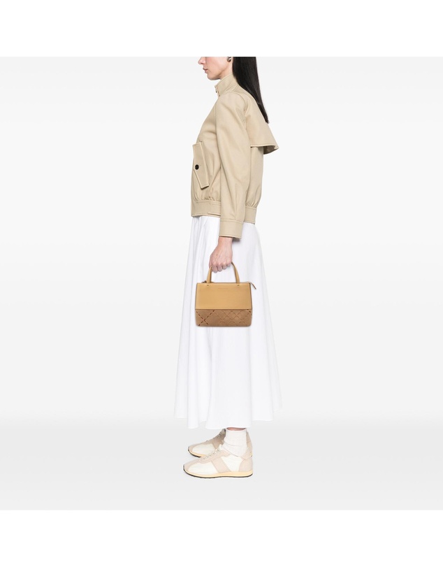 Pre-Loved by Azura Reborn - Pre-Loved Leather and Suede Stitch Tote
