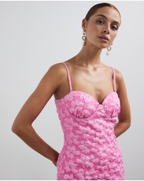 ROTATE - Jacquard Flower Mini Dress