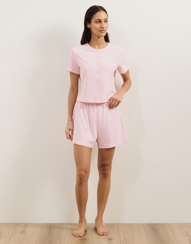 Atmos&Here - Belle Short Sleeve Button Up Shorts Set