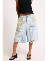 Neon Hart - Florence Printed Jorts
