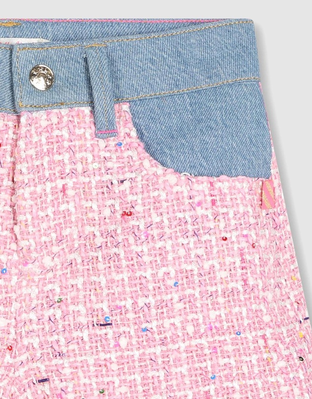 Billieblush - Tweed Denim Shorts - Kids-Teens