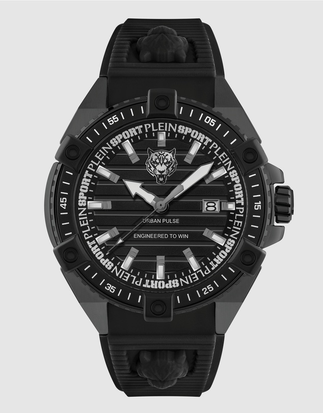 Plein Sport - Plein Urban Pulse 47mm Black dial and Black silicone strap