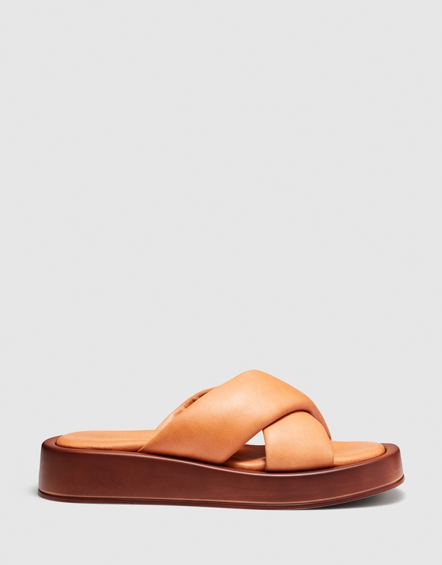 Just Because - Santina Leather Flatform Sandals
