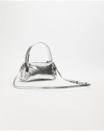 Calvin Klein - Pocket Silver Nylon Small Bag