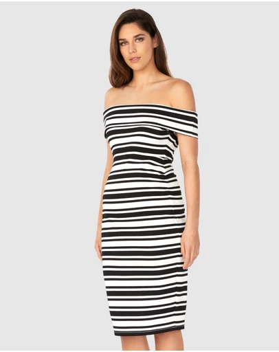 Soon Maternity - Claire Off-Shoulder Dress