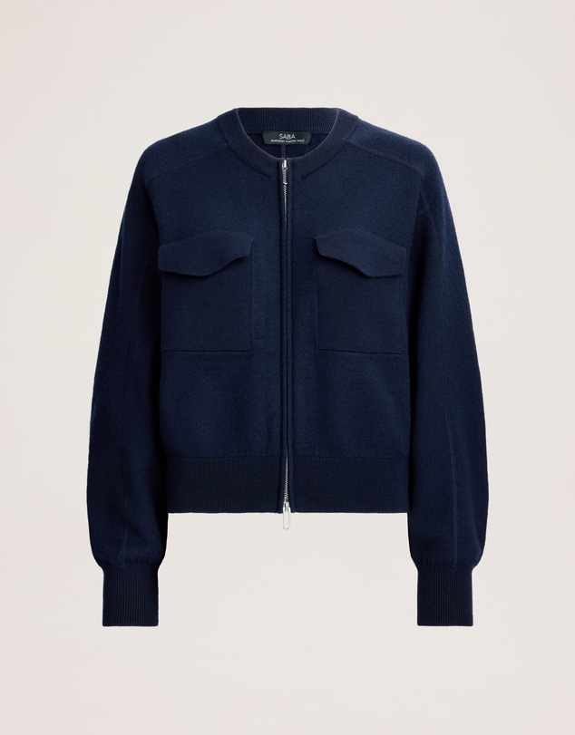 SABA - Amaya Boiled Wool Bomber