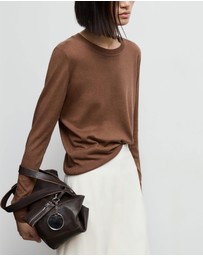 M.N.G - Fine-Knit Crew-Neck Sweater