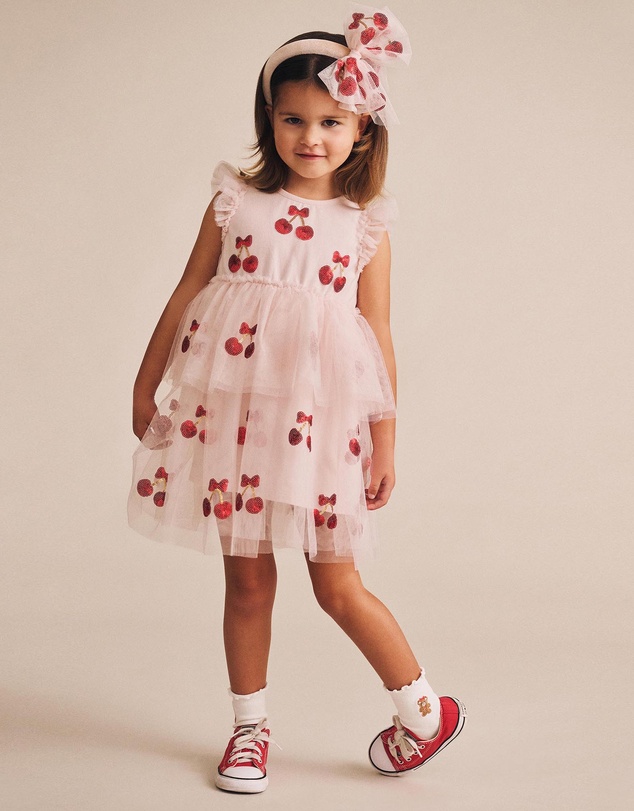 Huxbaby - Sequin Cherry Pie Tulle Dress - Babies