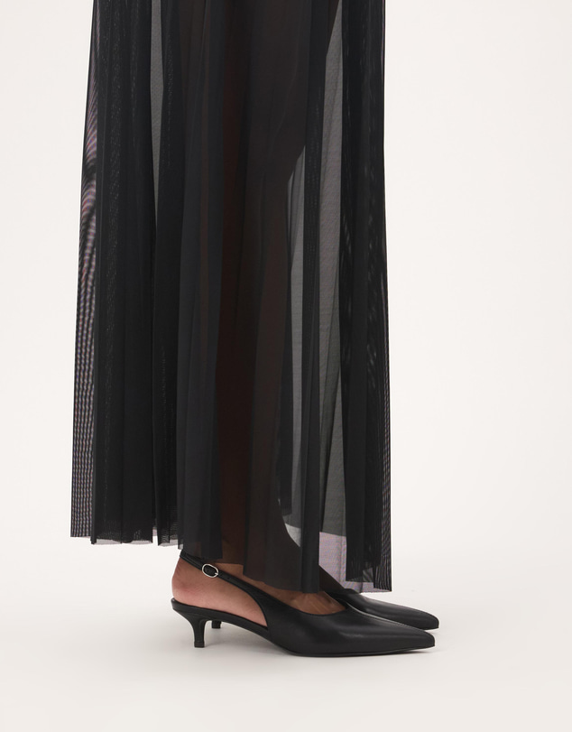 Atmos&Here - Stephanie Leather Sling Back Heels