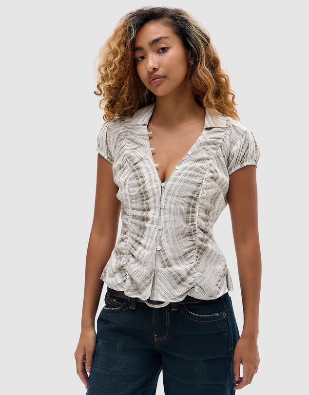 BDG By Urban Outfitters - BDG Nadine Ruched Shirt