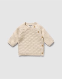 Wilson & Frenchy - Organic Knitted Bubble Kimono Cardigan - Babies