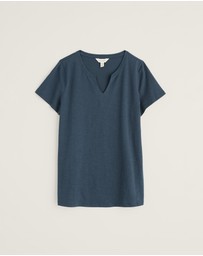 Seasalt - Seasalt Cornwall Navy Kellow T-Shirt in Jersey