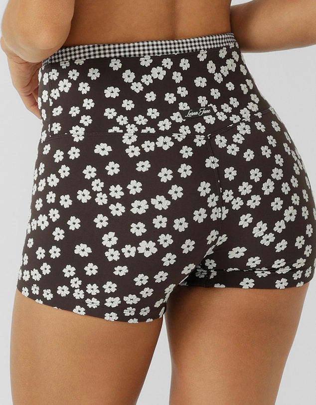 Lorna Jane - Wildflower 12cm Bike Shorts