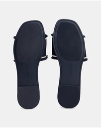 Tommy Hilfiger - Frayed Canvas Sandals - Women's