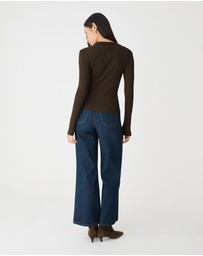Forcast - Bristol Collared Rib Cardigan
