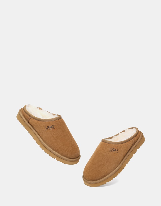 EVERAU - Australian Shepherd Ugg Nano Classic Slipper Cow Suede Upper House Shoes