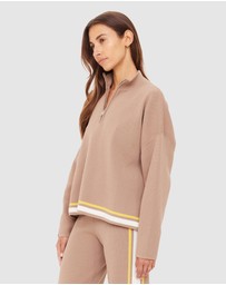 The Upside - Veneto Carter Knit Zip Top