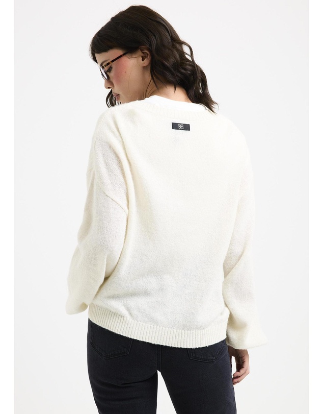 Alice In The Eve - Maisie Plunge V-Neck Knit Jumper