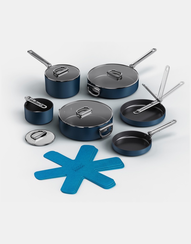 Joseph Joseph - Space 10-piece Non-stick Cookware Set with Folding Handles