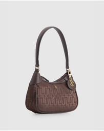 Laura Jones - Logo Jacquard Shoulder Bag