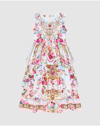 Camilla - Tank Maxi Dress With Woven Layered Skirt - Kids-Teens