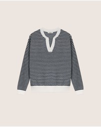 IDA+S - Petra Merino Silk Stripe Pullover