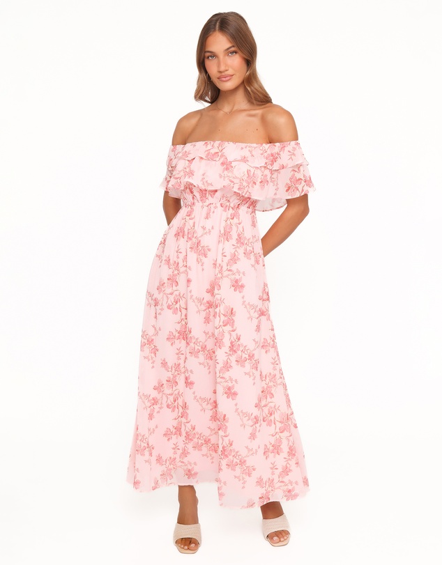 Petal & Pup - Majesty Maxi Dress - Rose Pink Floral