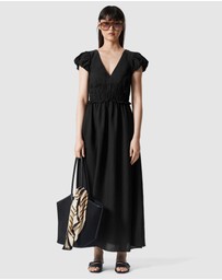 & Other Stories - Bubble-Sleeve Midi Dress