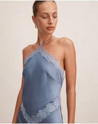 Forever New - Kelli Lace Strappy Satin Maxi Dress