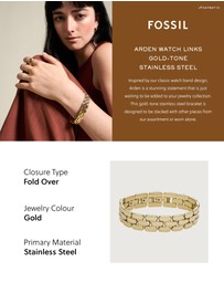 Fossil - Arden Gold Tone Bracelet