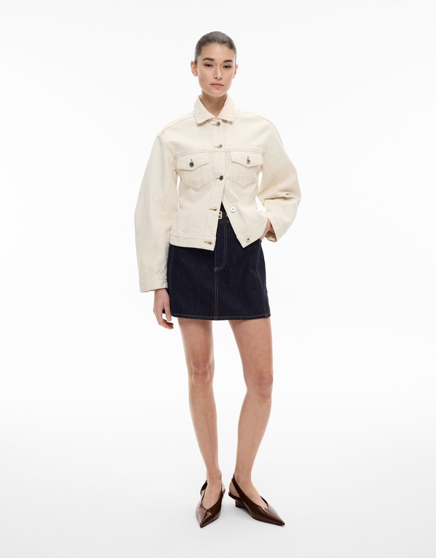 Witchery - Denim Belt Mini Skirt