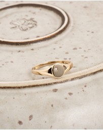 Luna Rae - Solid Gold - Rhia Diamond Signet Ring