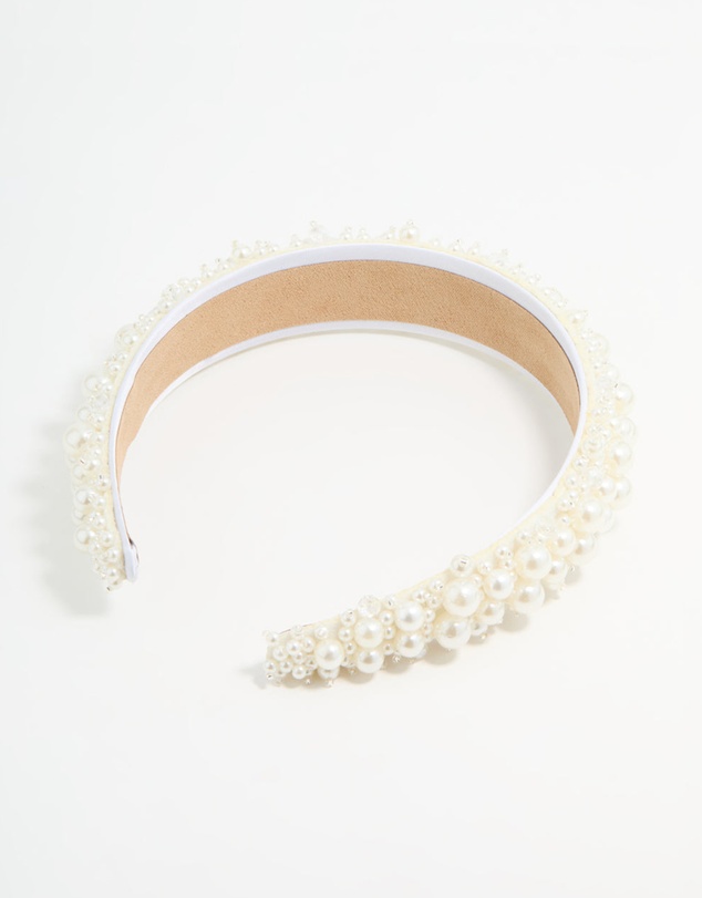 Lovisa - Gold Plated Pearl Statement Headband