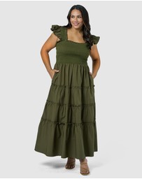 Sunday In The City - Electric Avenue Midi Dress